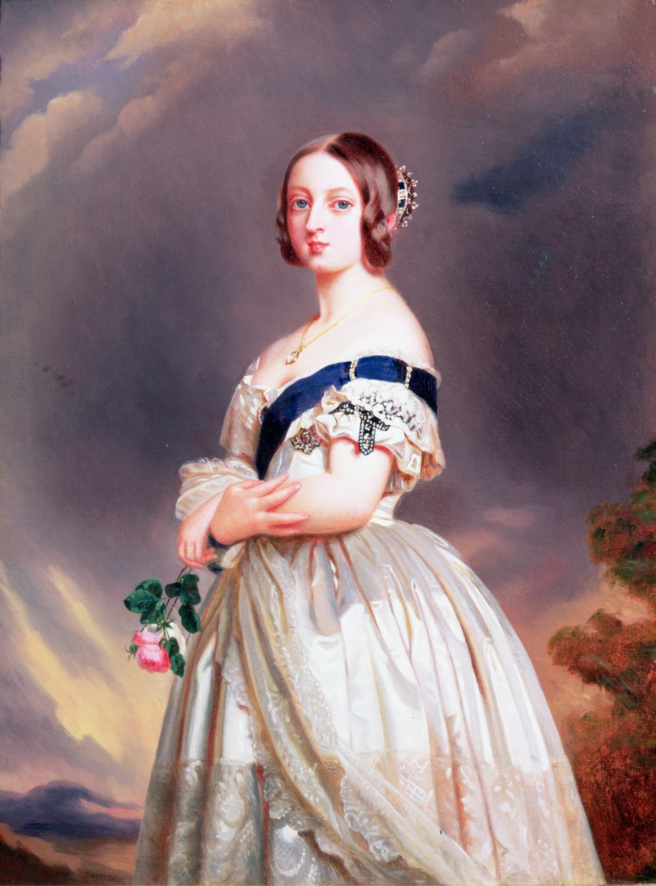Queen Victoria, 1842 by Franz Xaver Winterhalter