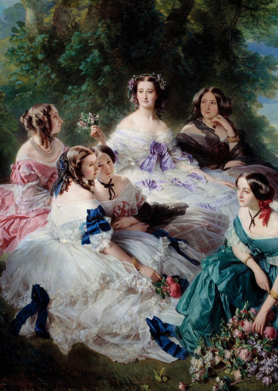 The Empress Eugenie in 1855 Surrounded by the Ladies of Honor by Franz Xaver Winterhalter