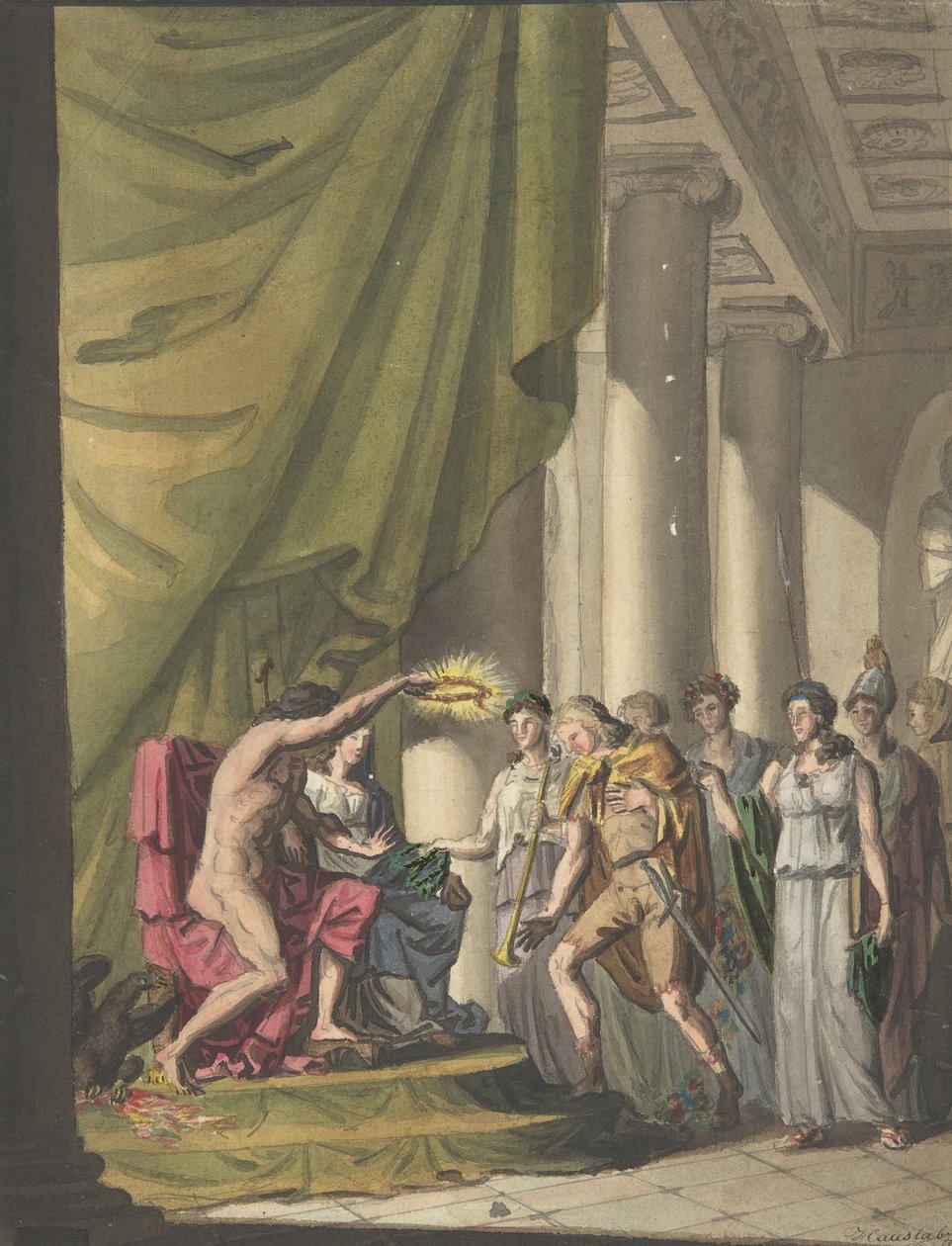 Allegory of Victory: Soldier Being Crowned by Laurels, ca. 1814 by Franz von Hauslab