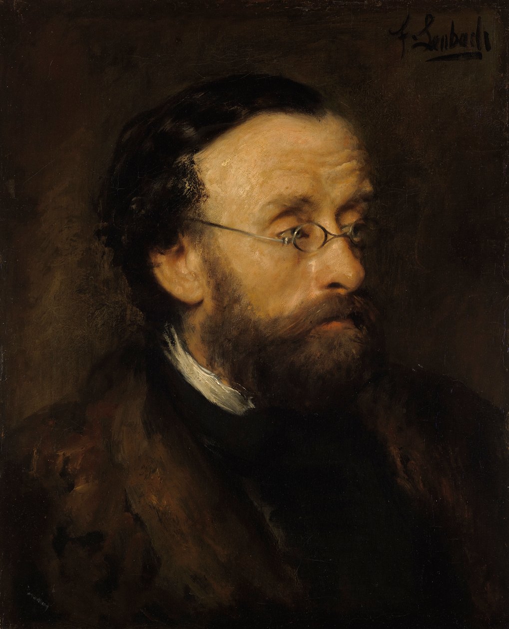 The Landscape Painter Eduard Schleich by Franz von Lenbach