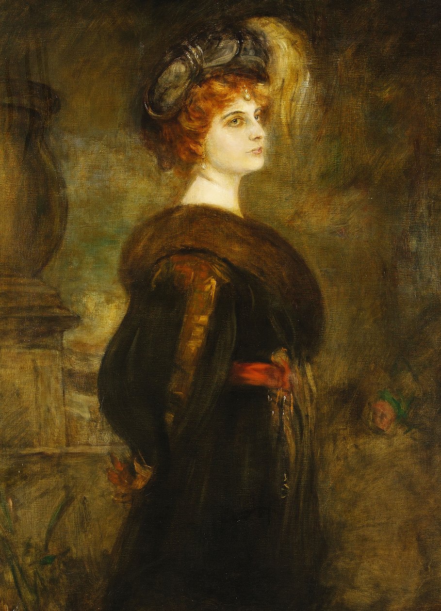 Portrait Lily Merk, circa 1902 by Franz von Lenbach