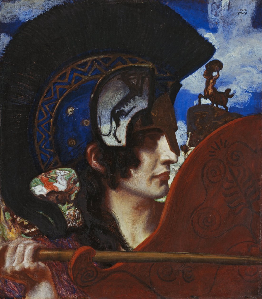 Fighting Amazon by Franz von Stuck