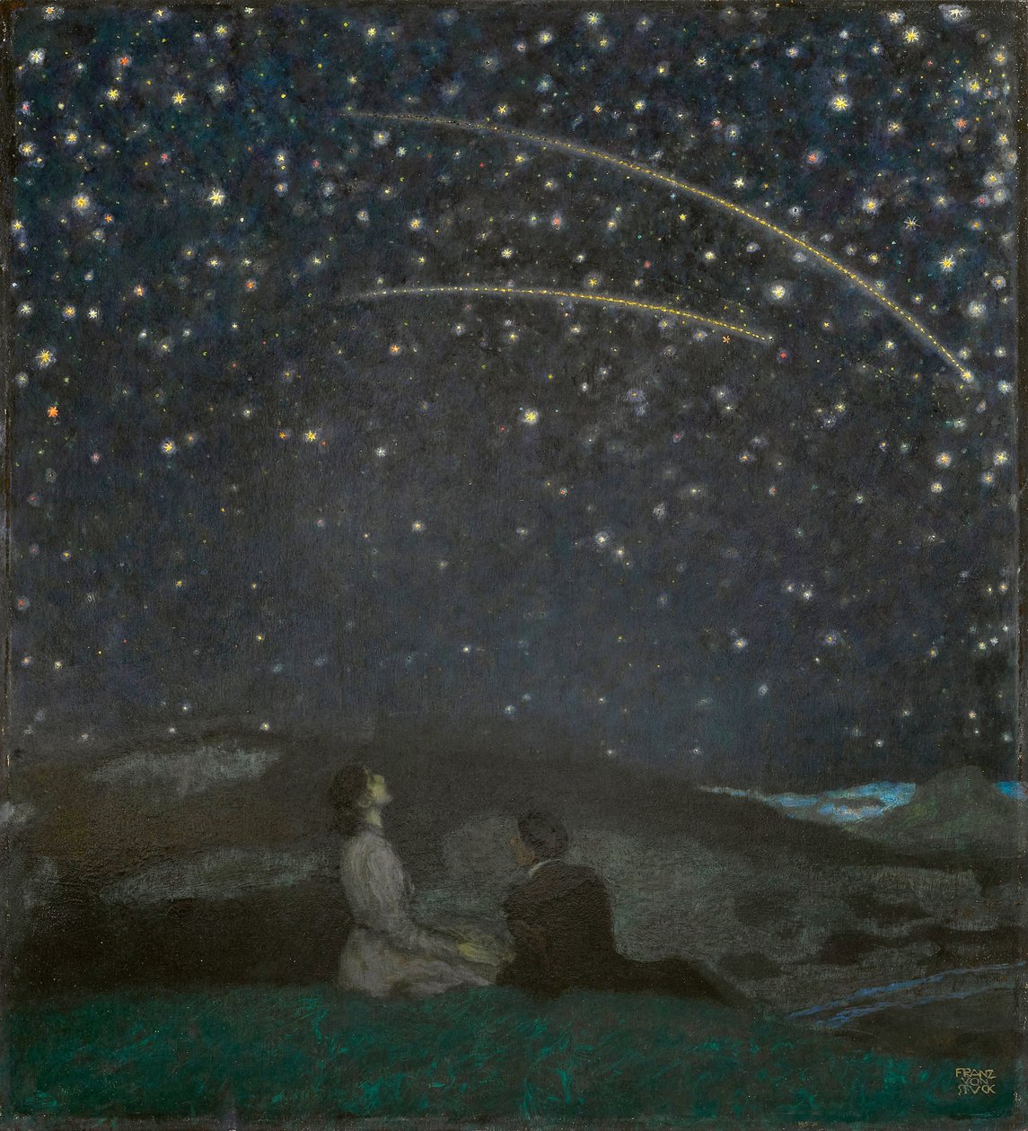 Shooting Stars (Franz and Mary Stuck) by Franz von Stuck