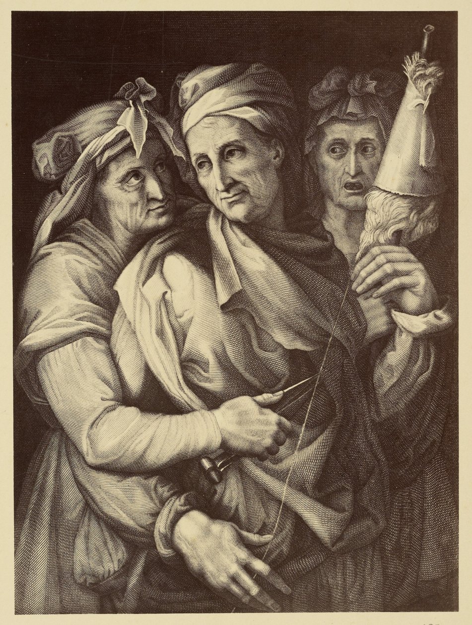 Drawing of Three Women by Fratelli Alinari