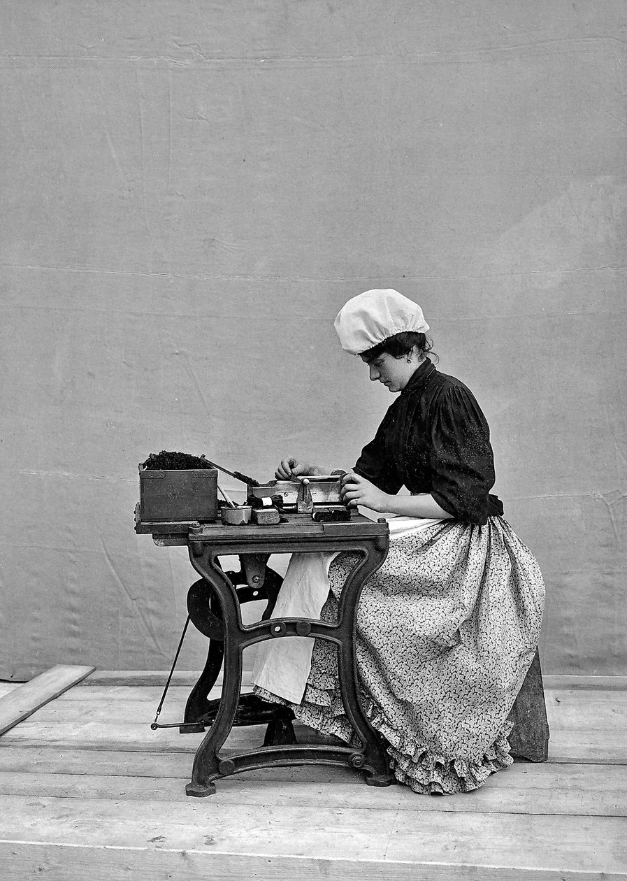 Worker at the Tobacco Manufacturer of Florence by Fratelli Alinari Fratelli Alinari