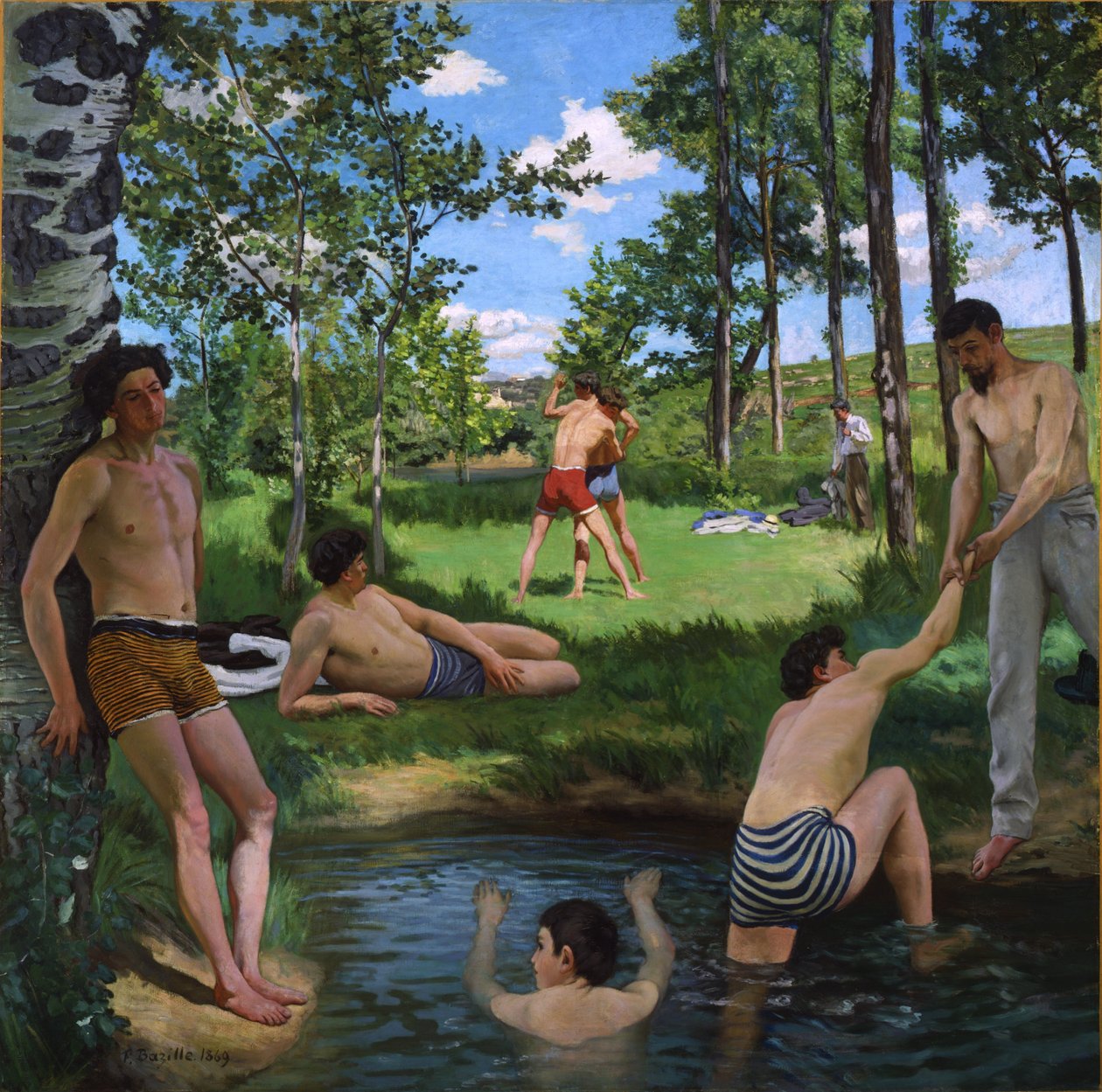 Summer Scene by Frédéric Bazille