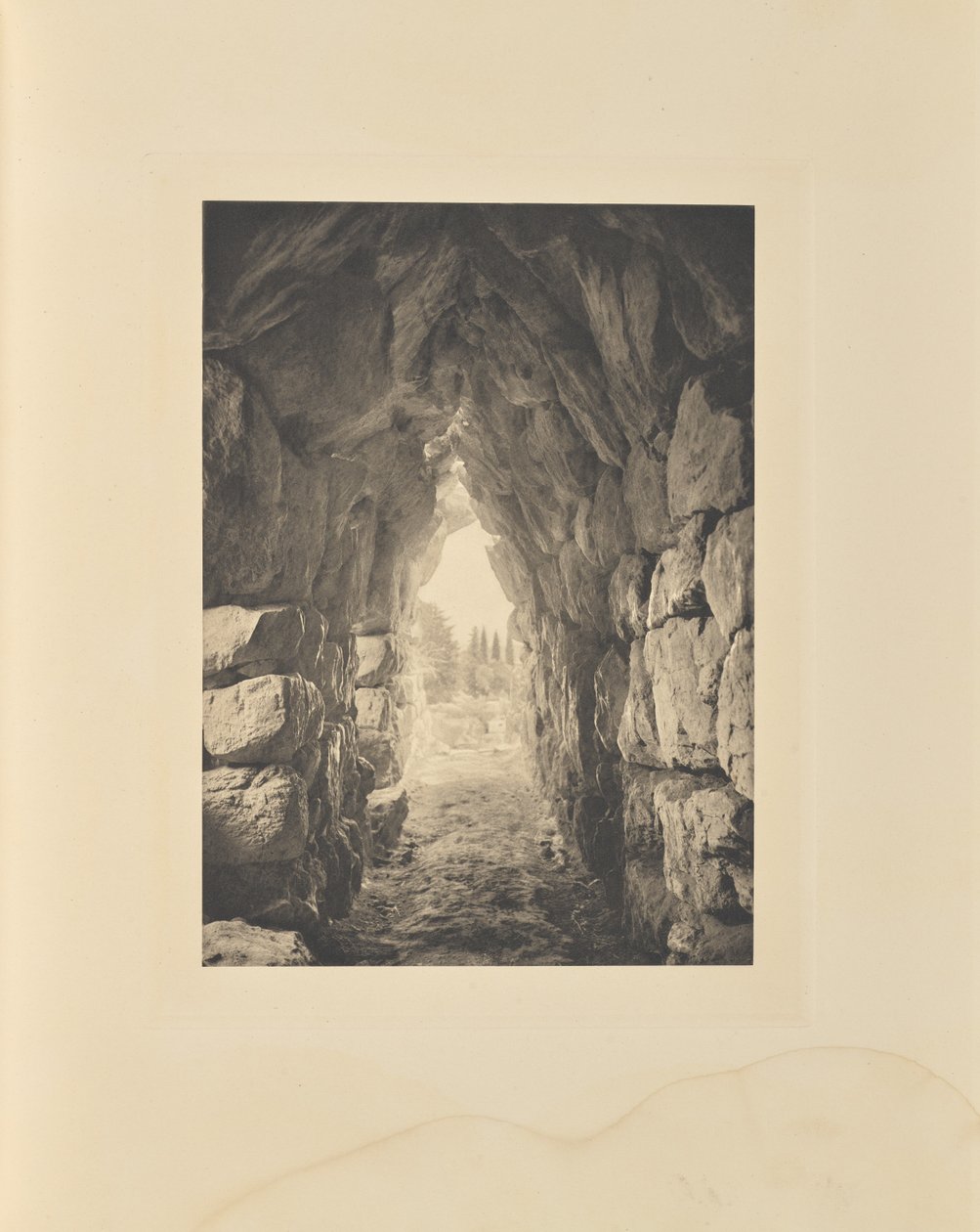 Tiryns, Vaulted Magazine by Frédéric Boissonnas