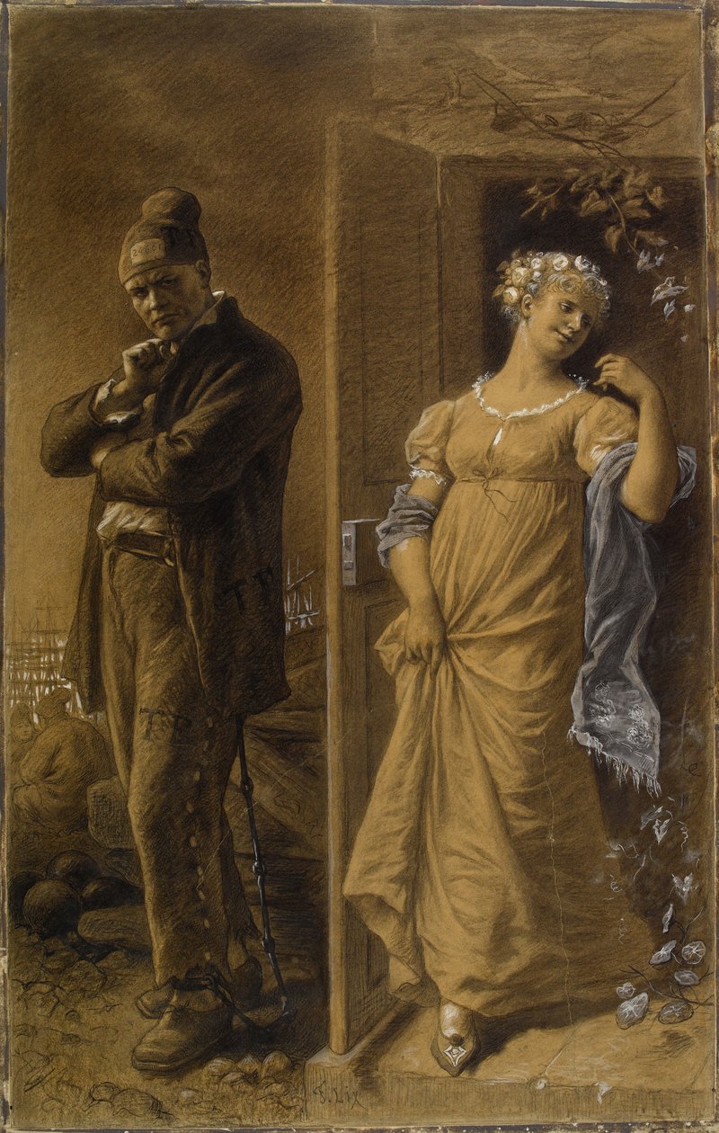 The Convict and the Prostitute (Cropped) by Frederic Theodore Lix