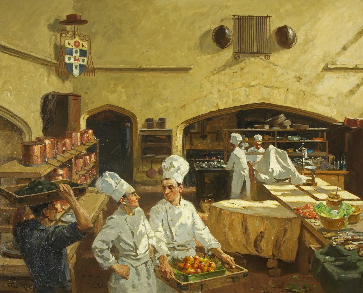 Cardinal's Kitchen by Fred Roe: Premium art reproduction