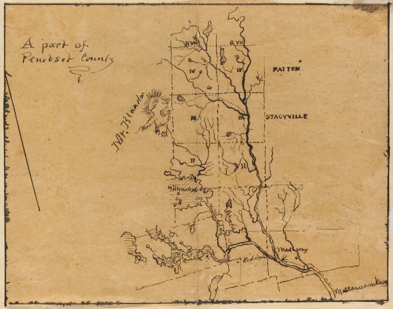 A Part of Penobscot County, Maine by Frederic Edwin Church