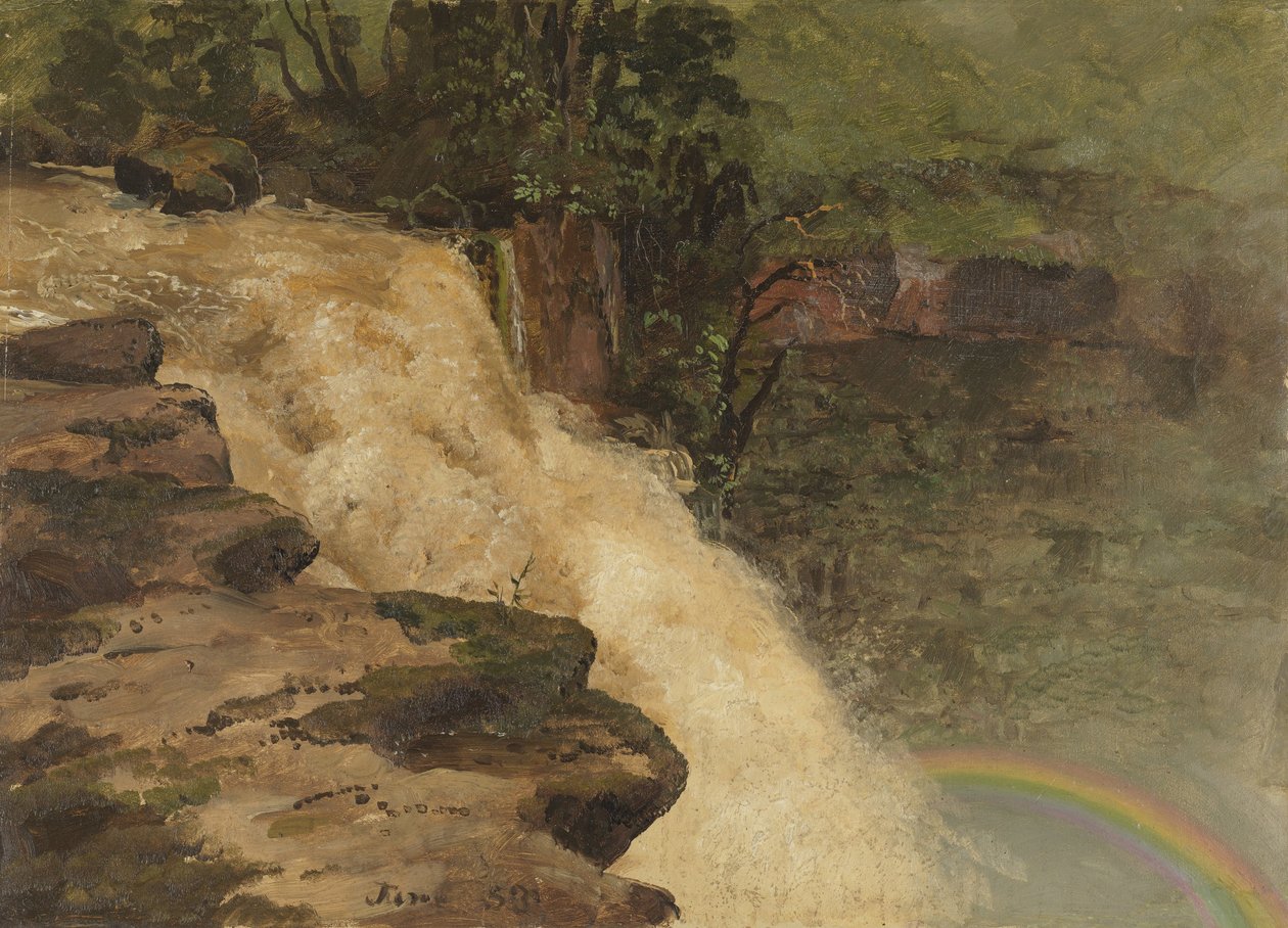 A Waterfall in Colombia by Frederic Edwin Church