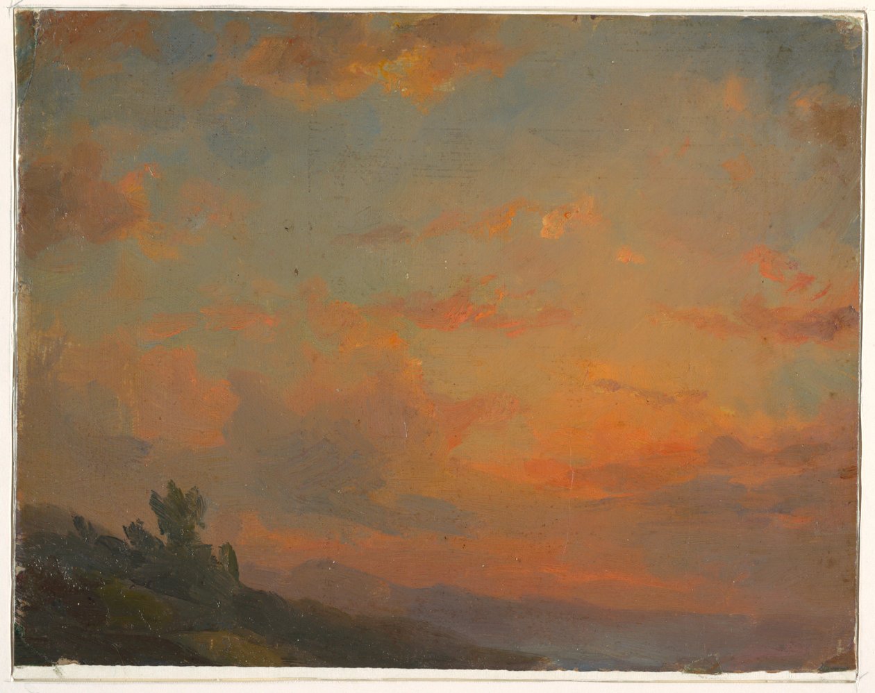 Cloud study, sunset by Frederic Edwin Church