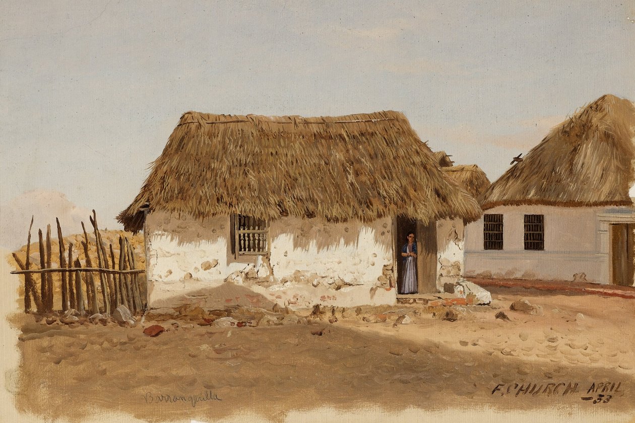 Colombia, Barranquilla, Two Houses by Frederic Edwin Church