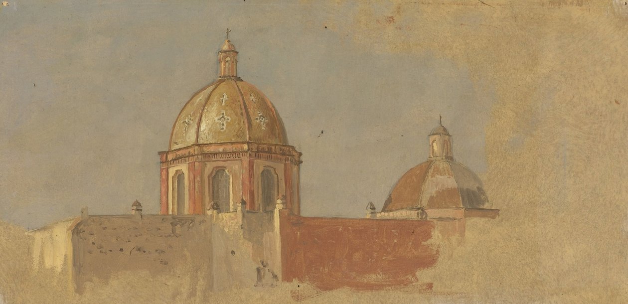 Colombia or Ecuador, Church Roofs by Frederic Edwin Church