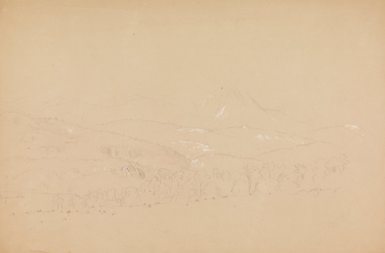 Distant View of the Katahdin Shown from West by Frederic Edwin Church