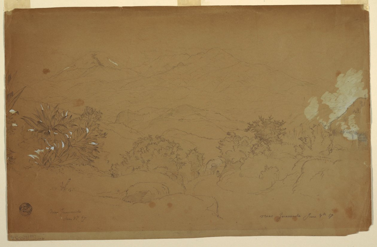 Landscape Near Guaranda, Ecuador, June 4, 1857 by Frederic Edwin Church