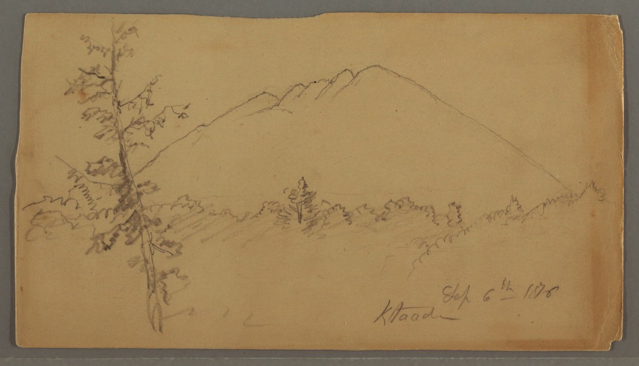 Mt. Katahdin, Woods, Tree in Foreground by Frederic Edwin Church