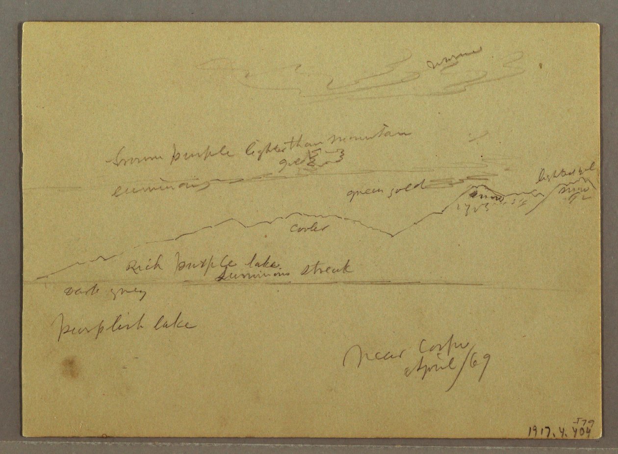 Sky Study over Sea by Frederic Edwin Church