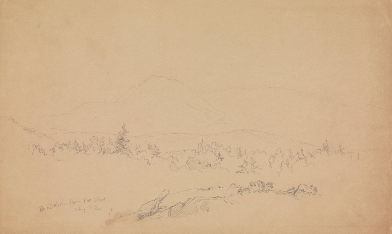 Mount Katahdin from the West by Frederic Edwin Church