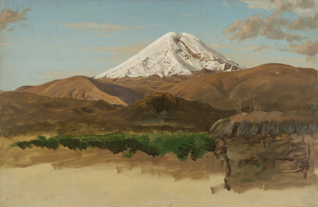 Study of Mount Chimborazo, Ecuador by Frederic Edwin Church