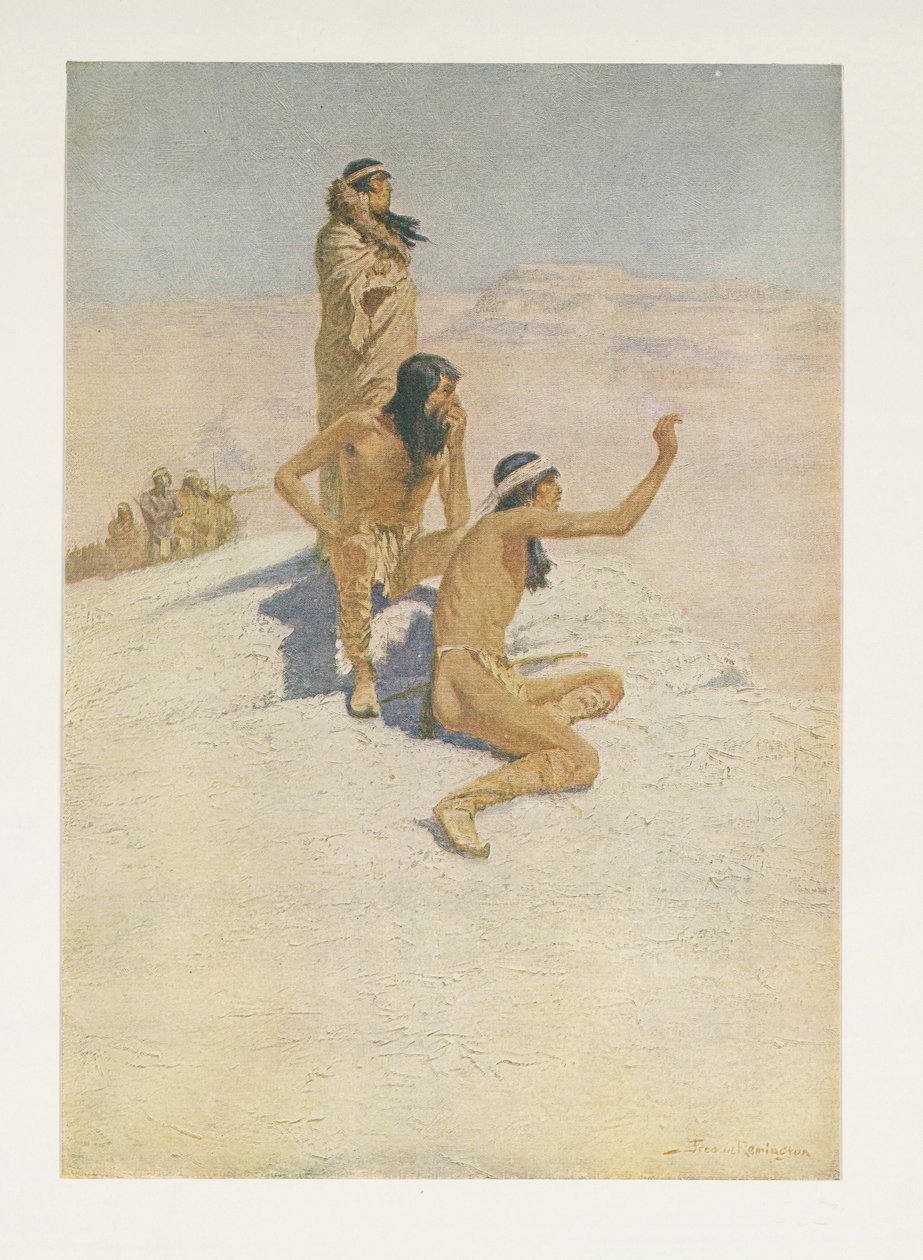 Cabeza de Vaca in the Desert by Frederic Remington