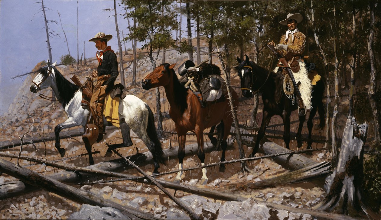 Prospecting for Cattle Range by Frederic Remington