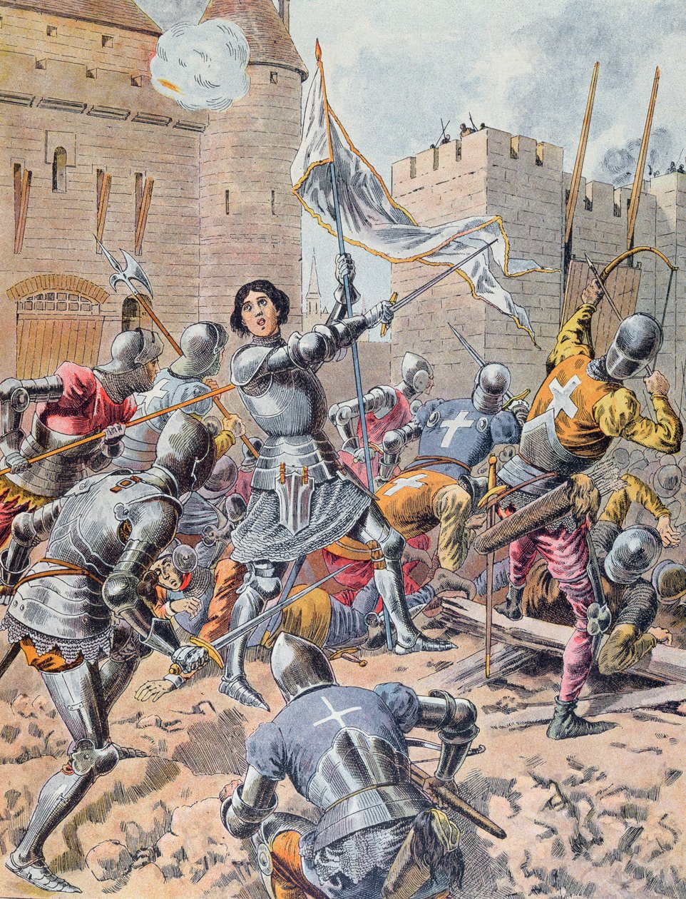 Joan of Arc at the Siege of Orleans by Frederic Theodore Lix