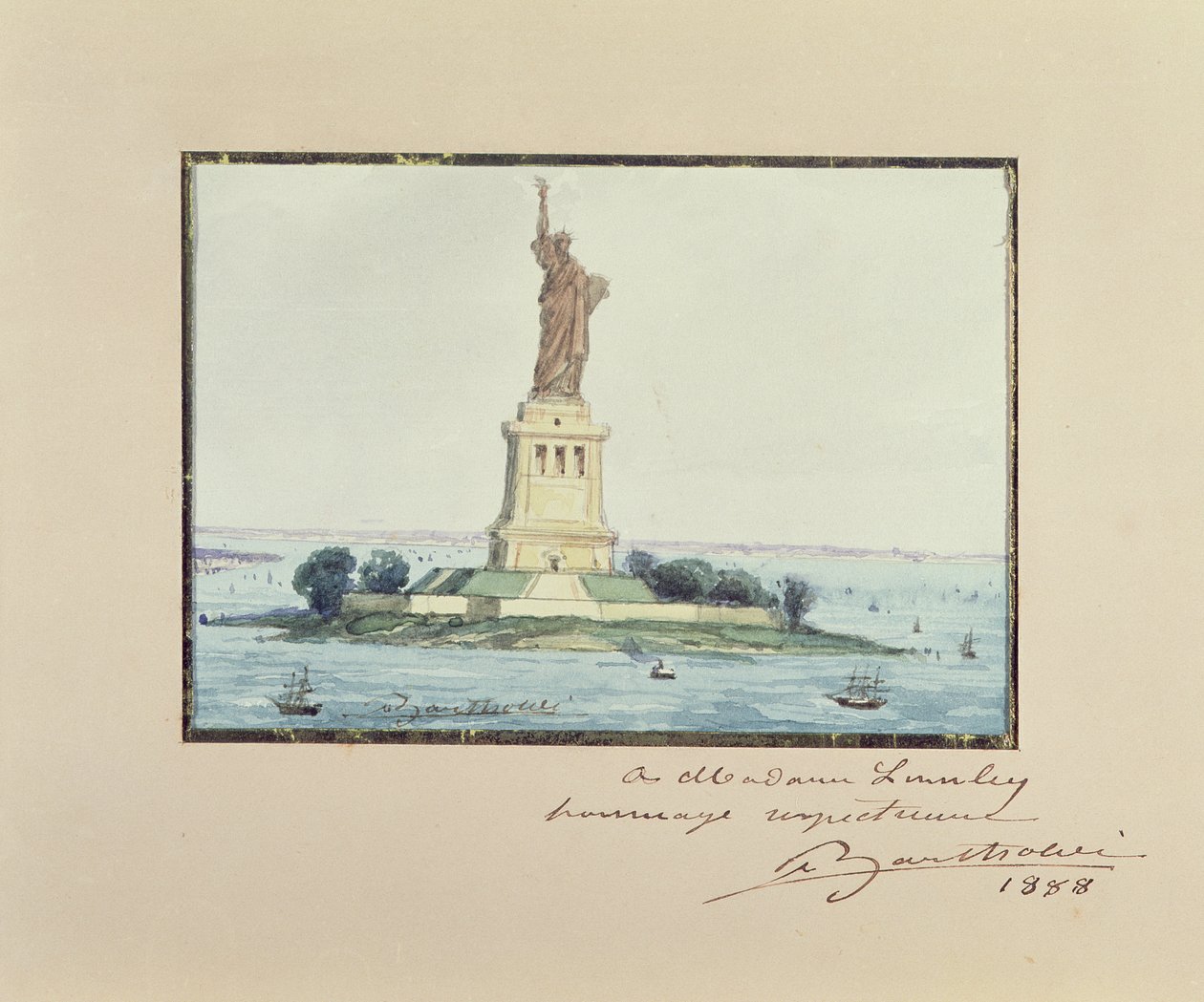 Statue of Liberty, Beldoe Island, New York City, 1888 by Frederic Auguste Bartholdi