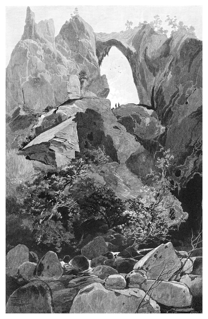 Carlotta Arch, Jenolan Caves, New South Wales, Australia by Frederic B. Schell