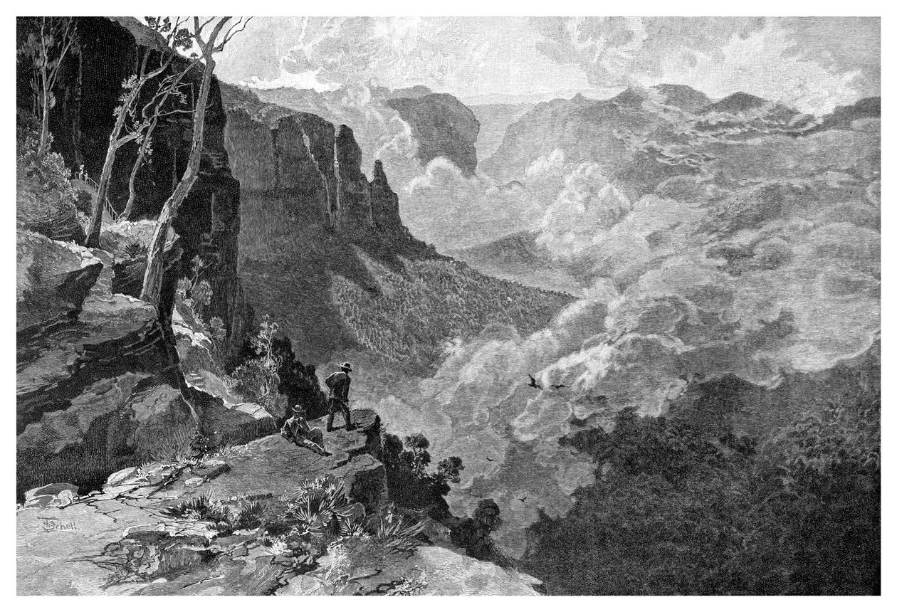 Govetts Leap, Blue Mountains, New South Wales, Australia by Frederic B. Schell