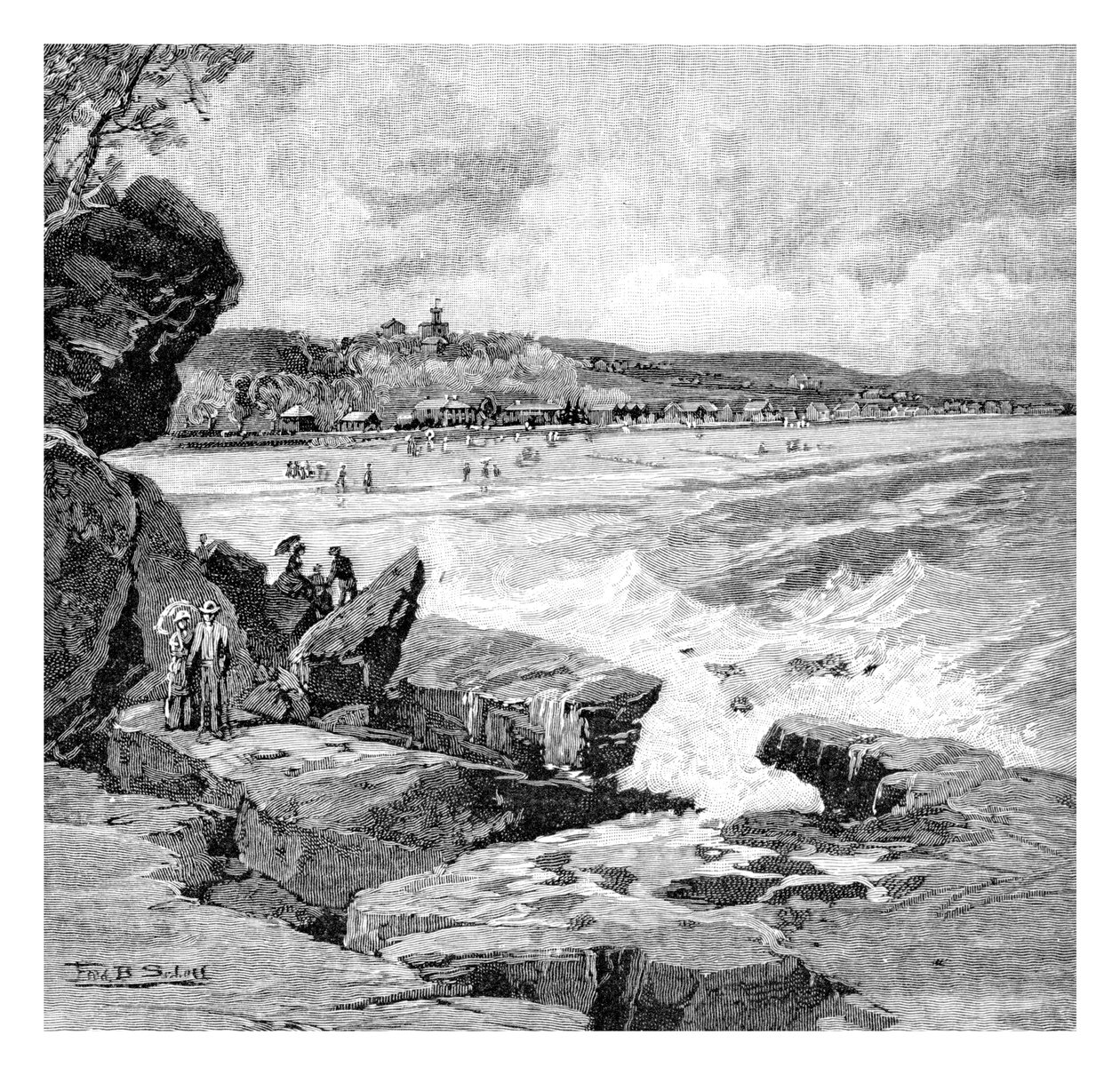 Ocean Beach, Sydney, New South Wales, Australia by Frederic B. Schell