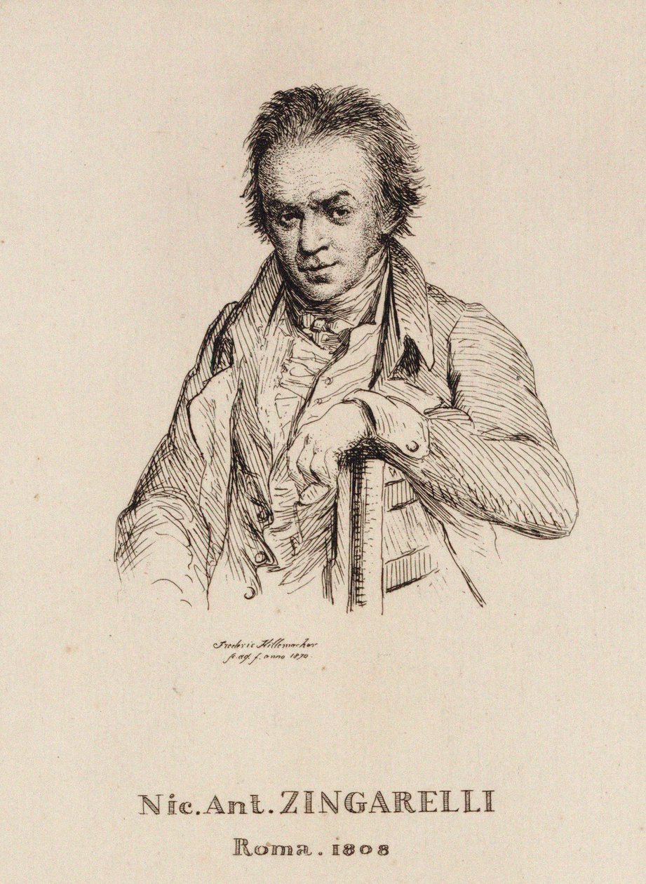 Portrait of the Composer Nicola Antonio Zingarelli by Frederic Desire Hillemacher
