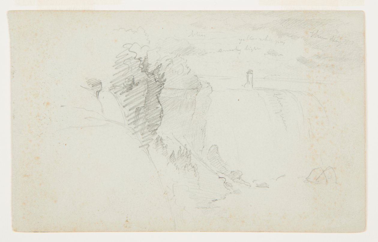 American Falls, Niagara River by Frederic Edwin Church