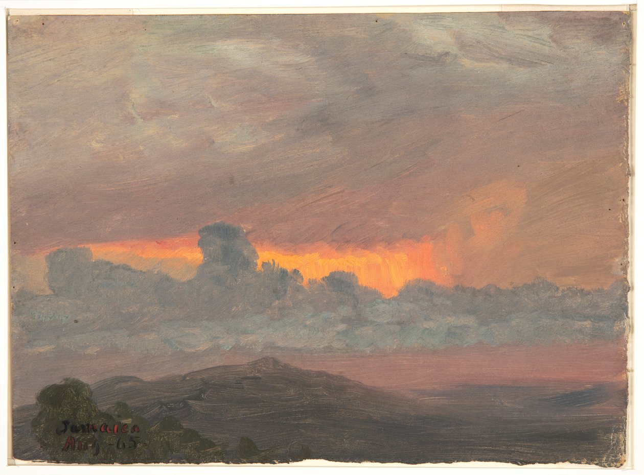 Cloudy Sunset, Jamaica by Frederic Edwin Church