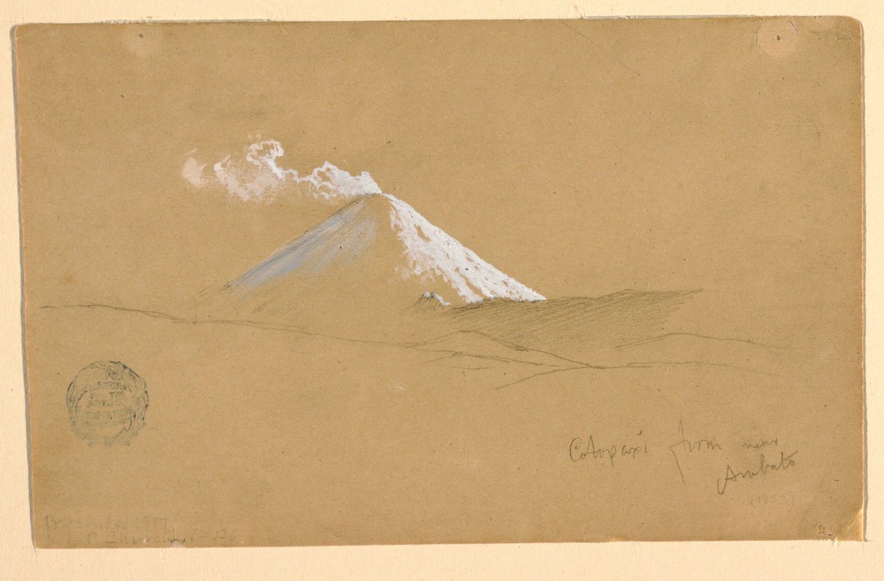 Cotopaxi from near Ambato, Ecuador by Frederic Edwin Church