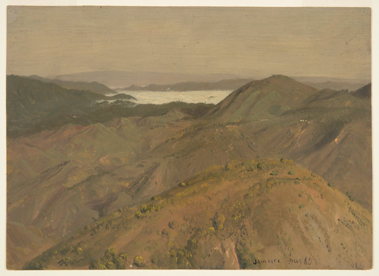 Distant Vista over Hilltops, Jamaica, West Indies by Frederic Edwin Church