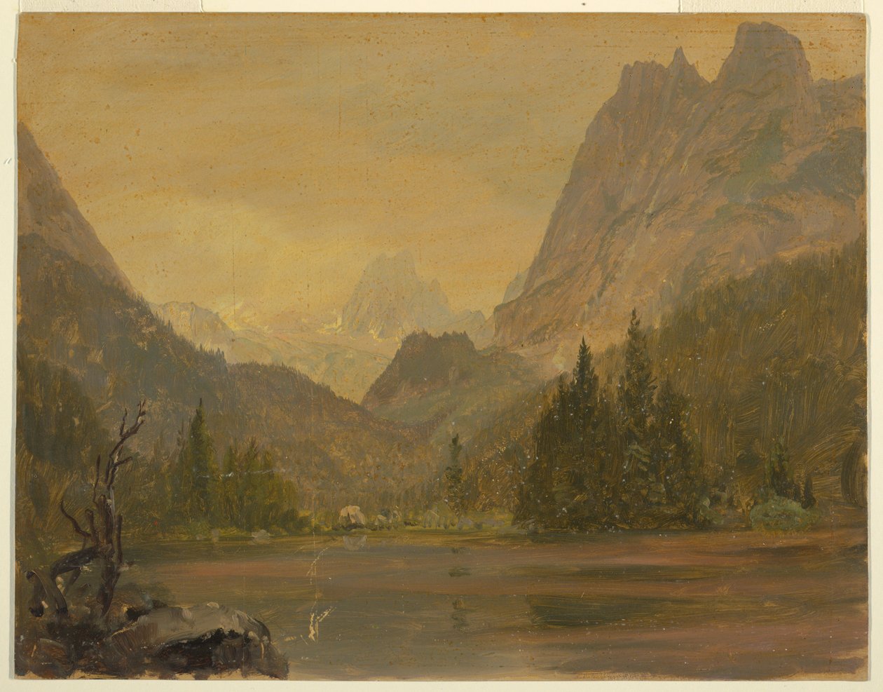 Alpine Lake, Bavaria or Switzerland, 1868 by Frederic Edwin Church