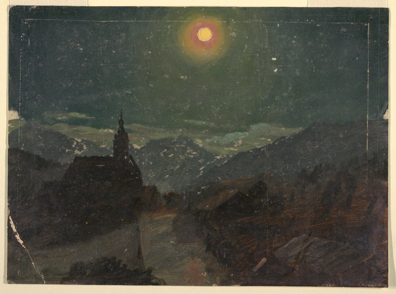 Alpine Landscape at Night, 1868 by Frederic Edwin Church