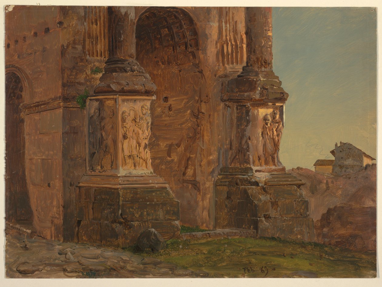 Arch of Septimius Severus, Rome, February 1869 by Frederic Edwin Church