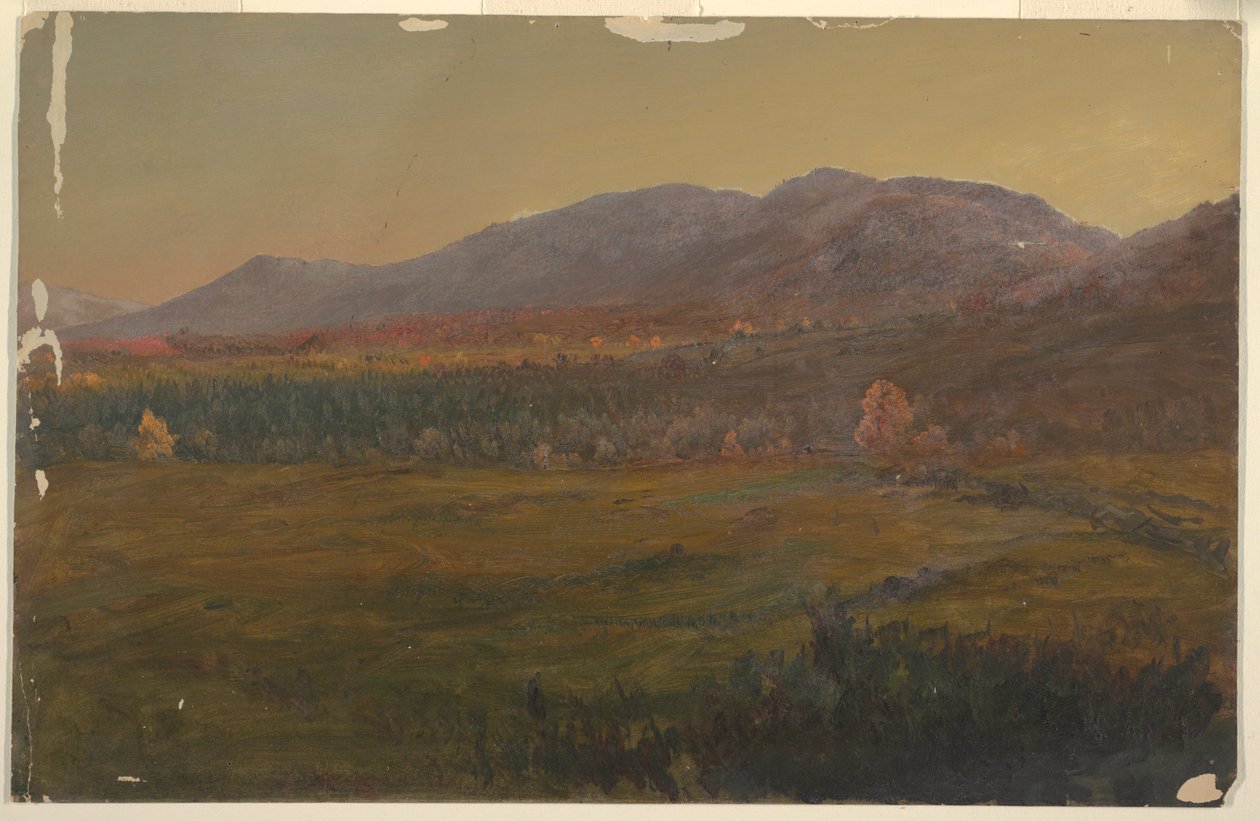 Autumn Landscape, Hudson, New York, ca. 1860 by Frederic Edwin Church