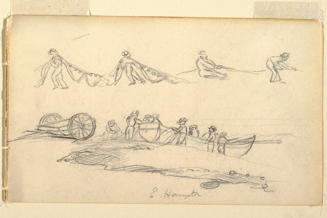 Boat with Woman and Children, July–August 1858 by Frederic Edwin Church