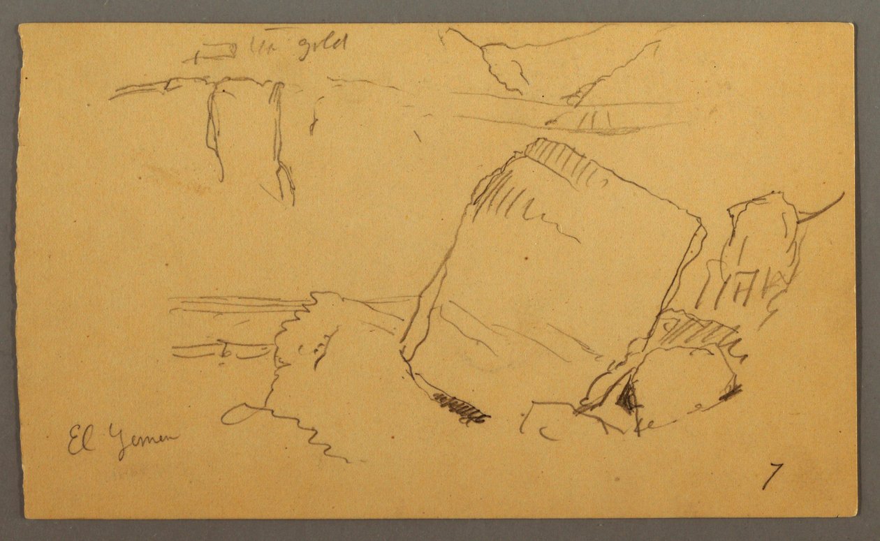 Boulders, February Possibly 1868 by Frederic Edwin Church
