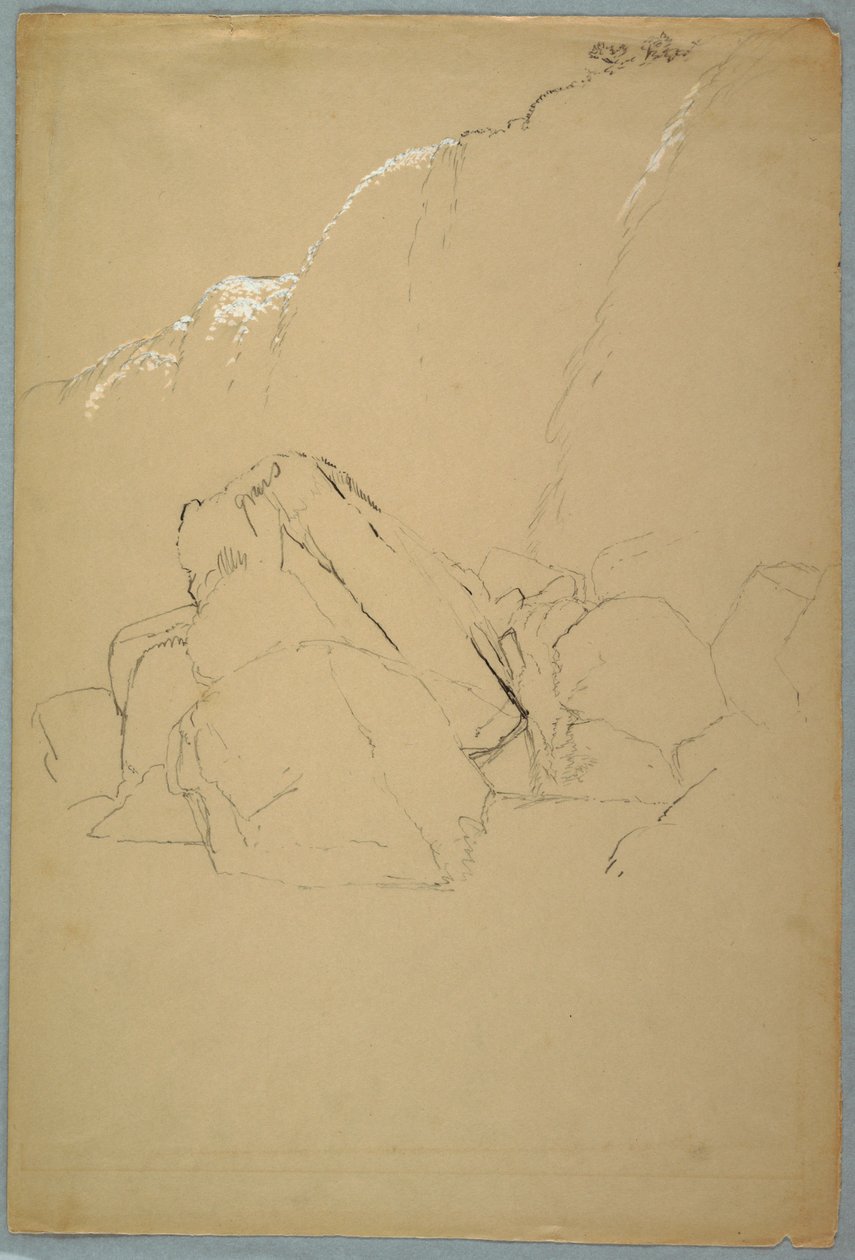 Boulders, the Canadian Bank, 1858 by Frederic Edwin Church
