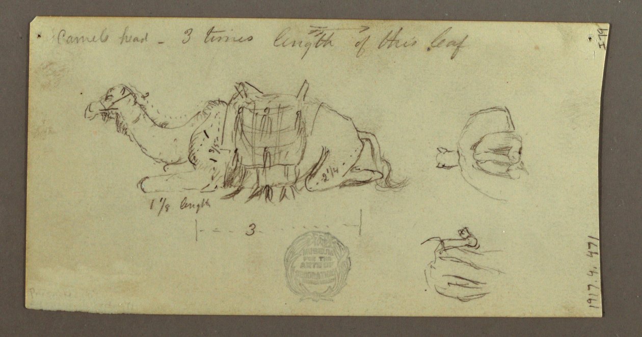 Camel Studies, March 2, 1868 by Frederic Edwin Church