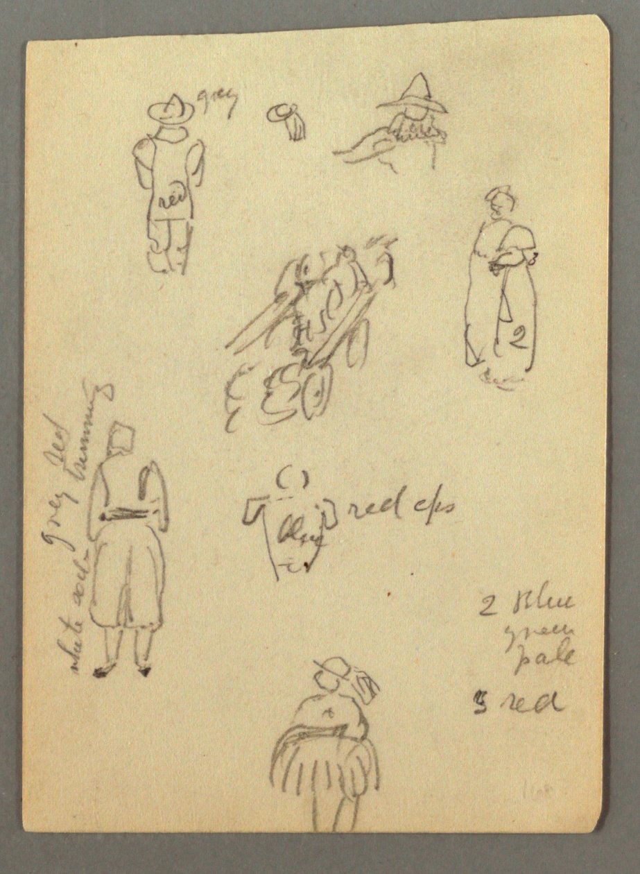 Cart, Figure Studies, Possibly 1868 by Frederic Edwin Church