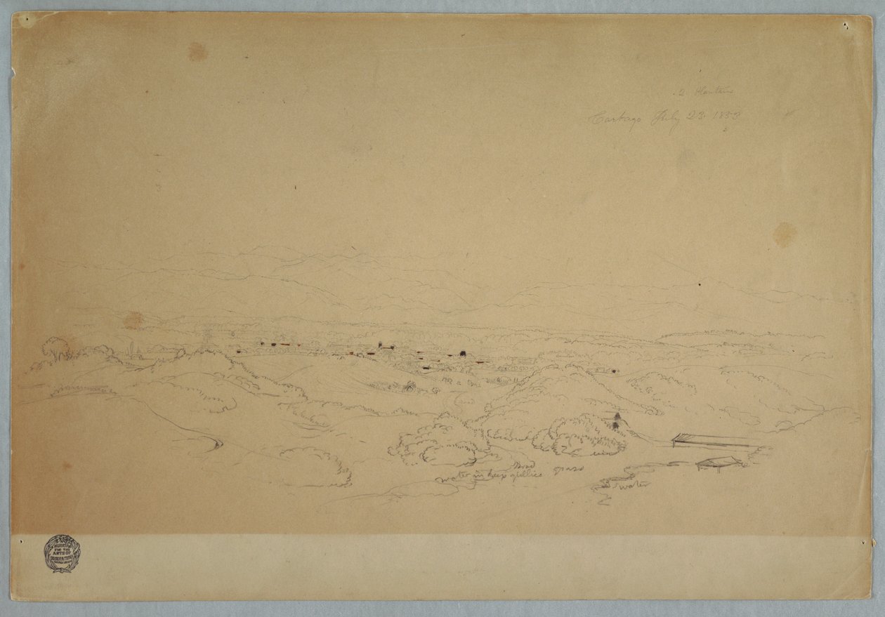 Cartago, Colombia, July 23, 1853 by Frederic Edwin Church
