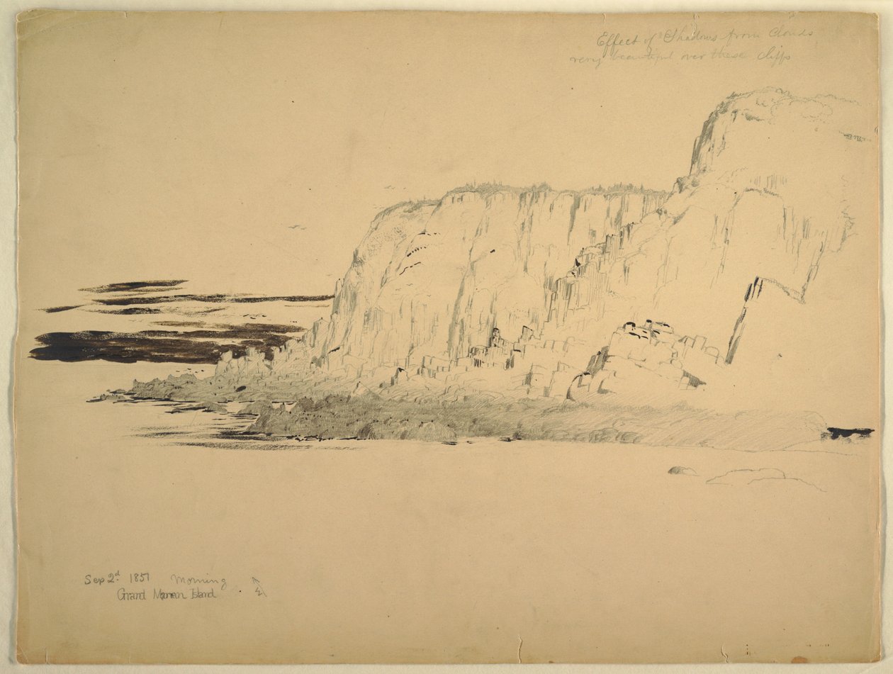 Cliffs, September 1851 by Frederic Edwin Church