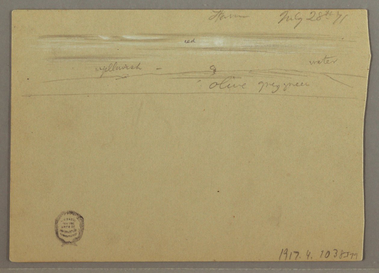 Cloud Study, July 28, 1871 by Frederic Edwin Church
