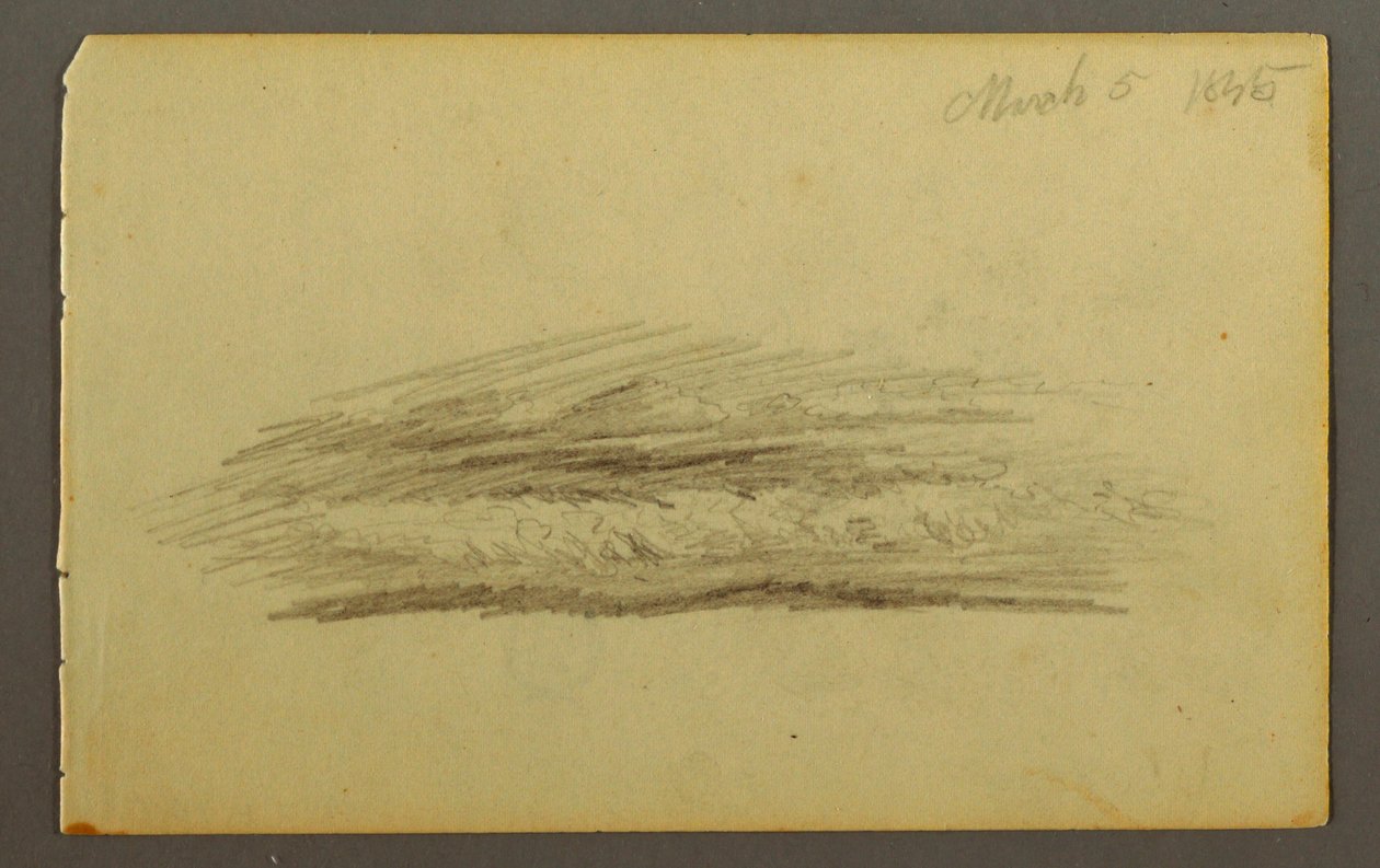Cloud bank, 1845 by Frederic Edwin Church