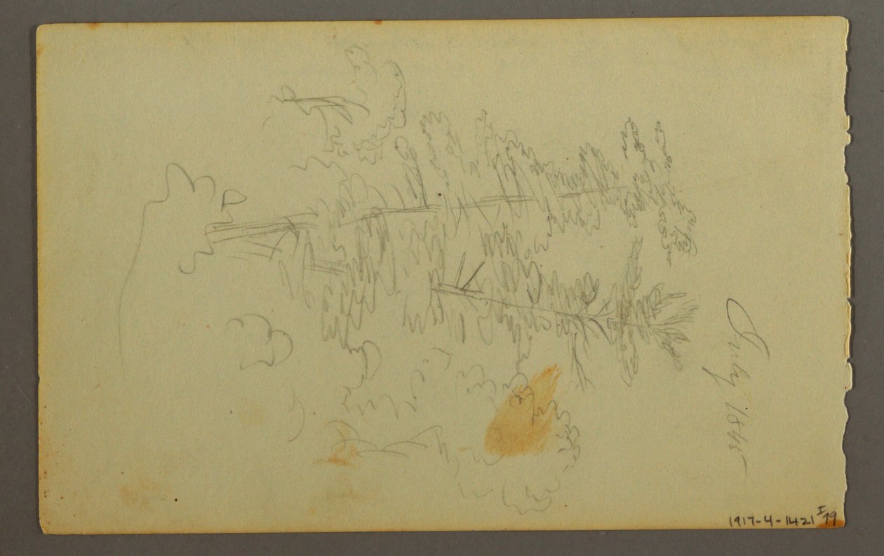 Drawing, Cloud Study, 1845 by Frederic Edwin Church